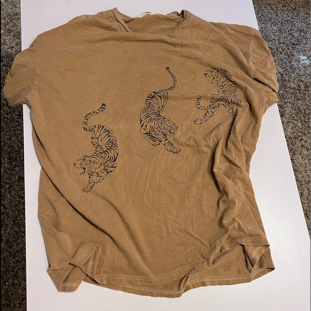 project social t tiger overdyed t-shirt dress